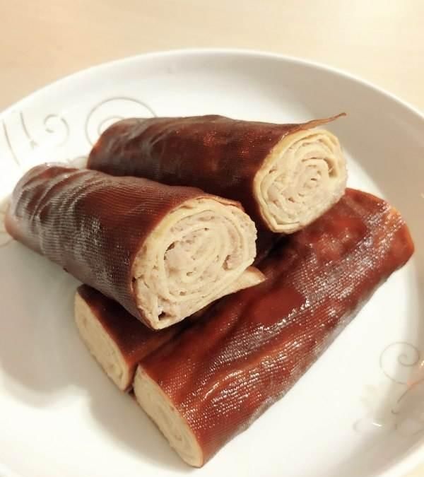 鸡汤豆腐卷，东北熏干豆腐卷做法图3