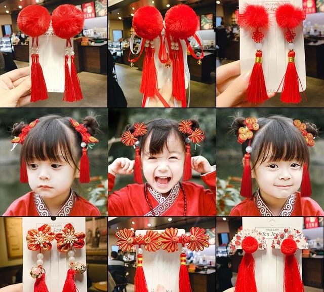 小孩头发怎么扎好看，过年儿童头发怎么扎好看图5