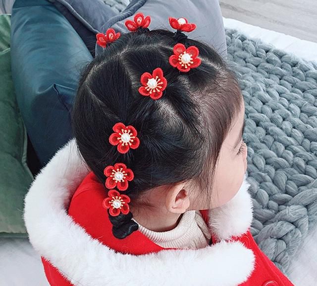 小孩头发怎么扎好看，过年儿童头发怎么扎好看图8