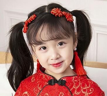 小孩头发怎么扎好看，过年儿童头发怎么扎好看图12