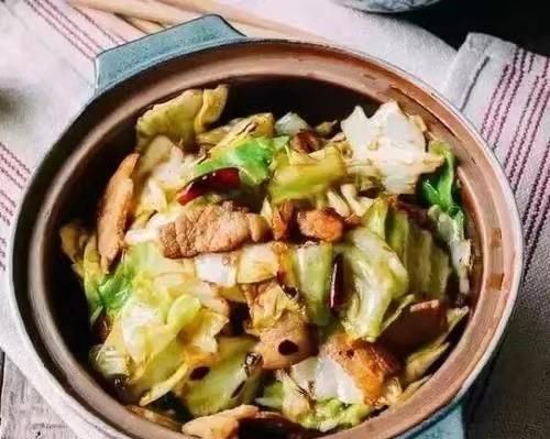 包菜炒肉，包菜粉丝炒肉的做法图8