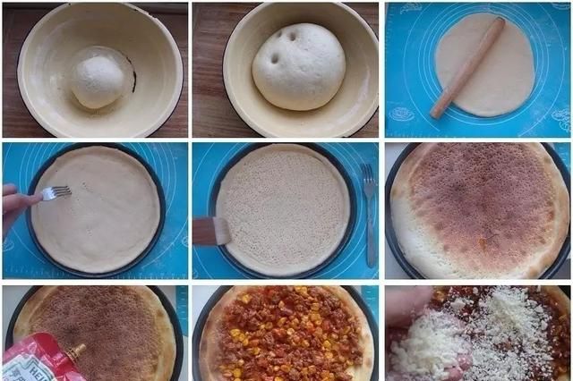 披萨饼皮的做法，有披萨皮了怎么做披萨图1
