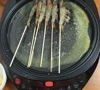 利仁电饼铛试用--香烤大虾（附简便去虾线方法）的做法步骤