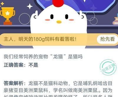 劳燕分飞中的劳指的是什么？蚂蚁庄园10月19日答案 小鸡宝宝考考你每日答案总汇