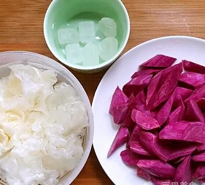 紫薯银耳汤的做法