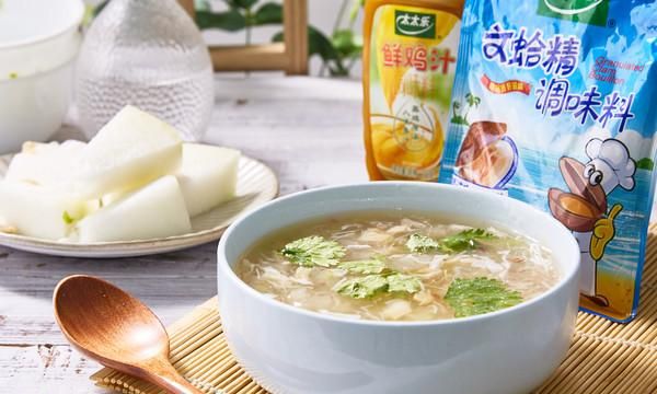 瑶柱冬茸羹健康营养、不油不腻，一家人晚饭吃真舒服
