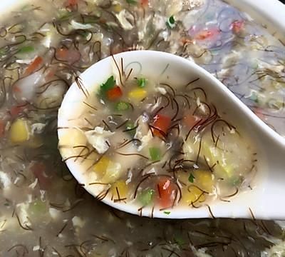 秋冬浓汤-海螺发菜羹～你这么做，比买的还好吃