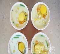 早餐鸡蛋杯#美的微波炉菜谱#
