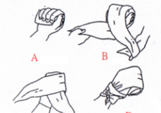 三角巾的包扎方法