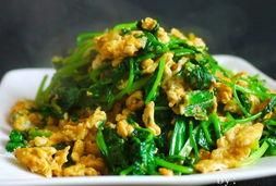 香菜炒鸡蛋的做法