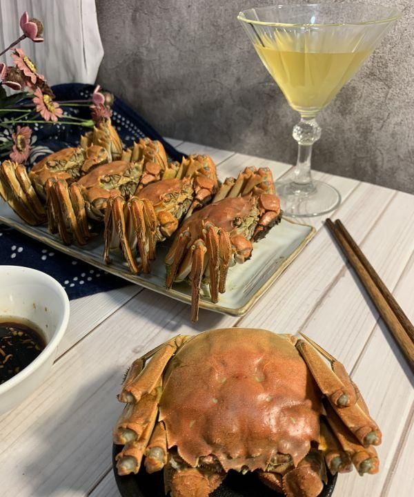 十分钟搞定一道清蒸大闸蟹！就它最下饭