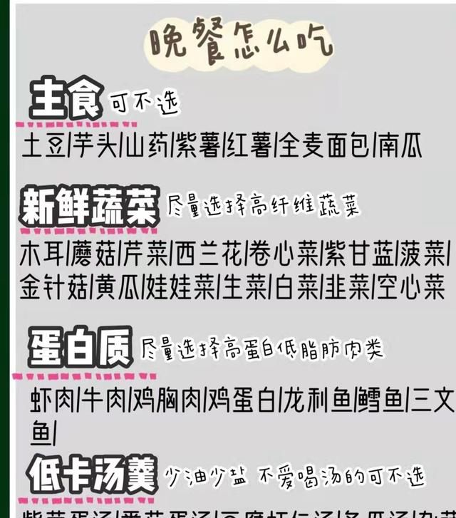 晚餐怎么吃减肥呢？