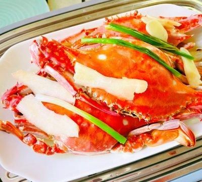 #一周减脂不重样#清蒸鲜活梭子蟹