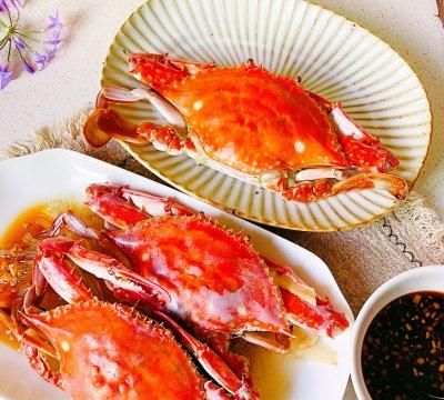 #一周减脂不重样#清蒸鲜活梭子蟹