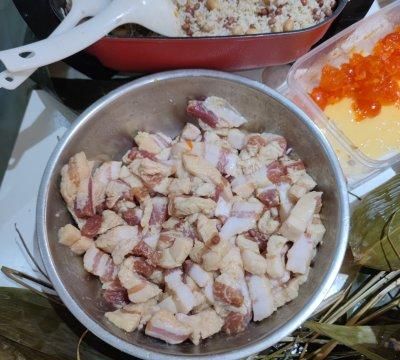 广式粽子｜咸蛋黄肉粽自己做，方便更放心
