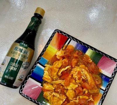 这道西红柿炒鸡蛋一上桌，我的筷子就没停过