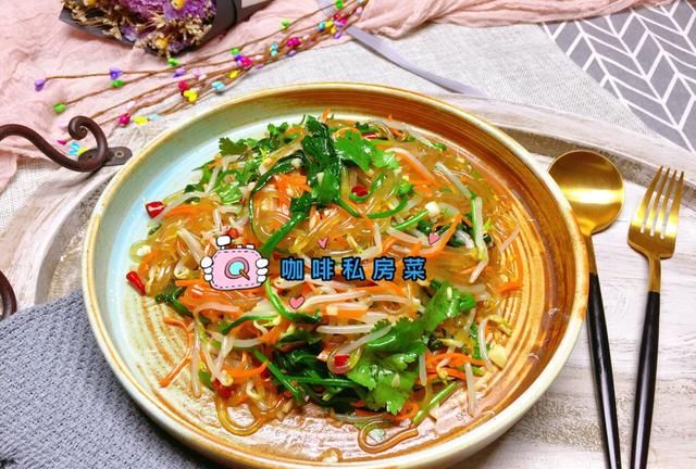 凉拌粉条怎么做更好吃,黑粉条凉拌做法图9