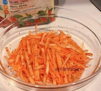 自制韩国小菜腌萝卜丝，再也不用买了