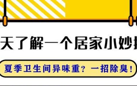 卫生间怎么除臭除味