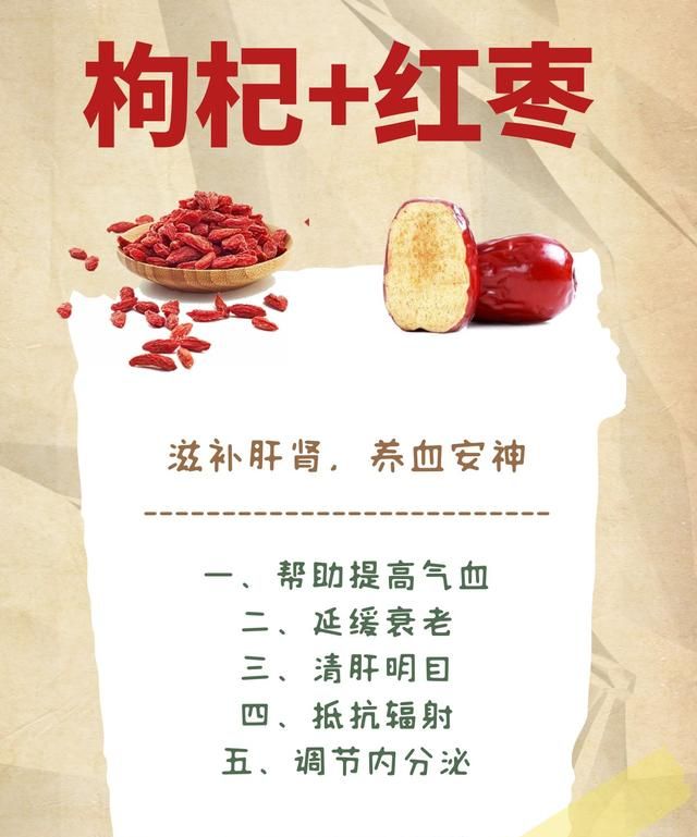枸杞巧搭配，功效会翻倍