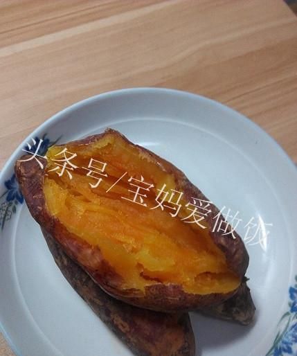 超简单微波炉烤红薯，好吃得不要不要的