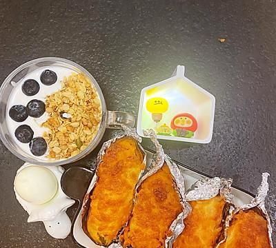 吃了这碗暖冬三件套之一烤红薯，一口下肚感觉超暖