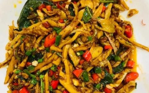 爆炒河蚌肉的做法教程