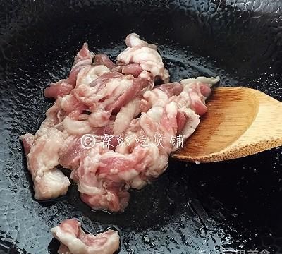 家常小炒 紫花菜炒五花肉