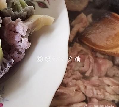 家常小炒 紫花菜炒五花肉