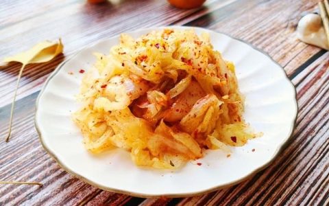 北方早餐小菜爆腌白菜丝,北方小菜怎么腌白菜丝
