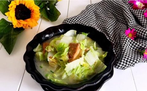 老豆腐炖白菜怎么做才好吃