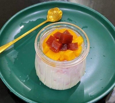 西瓜+芒果牛奶布丁，高颜值零负担的午后甜品