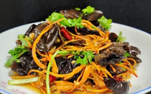 凉拌木耳虫草花,凉拌木耳虫草花的做法豆果美食