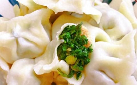 蒲公英韭菜猪肉馅饺子做法