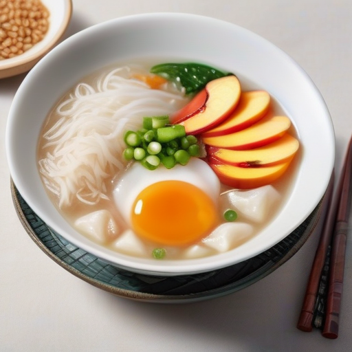 桃胶煮粥的做法